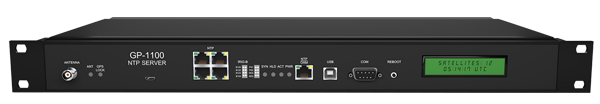 GP-1100 GNSS and GPS PTP Grandmaster and NTP Server