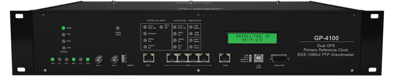 GP-4100 1+1 Redundand GPS/GNSS reciever with G.811 output